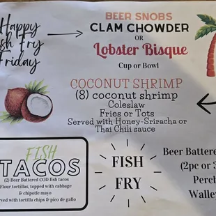 Menu as of 8/16/2024