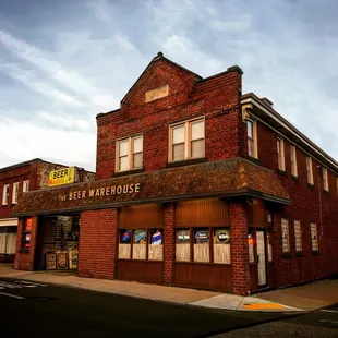 the front of the building