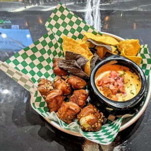 Beer Zombies Draft Room 06/12/21: Hazy Beer Cheese - House Pretzels, Zombie Cheese Blend, Everything Spice, Tortilla Chips