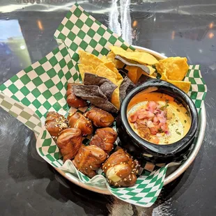 Beer Zombies Draft Room 06/12/21: Hazy Beer Cheese - House Pretzels, Zombie Cheese Blend, Everything Spice, Tortilla Chips