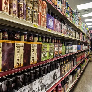 A shelf at the Kenny Road Market.