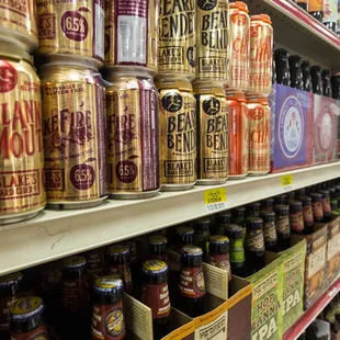A shelf at the Kenny Road Market.