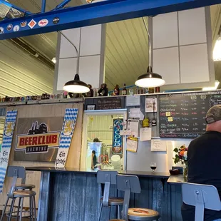 a man sitting at a bar