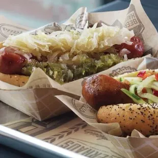 hot dog, sandwich, food, hot dogs