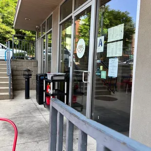 Entrance from dog friendly patiio