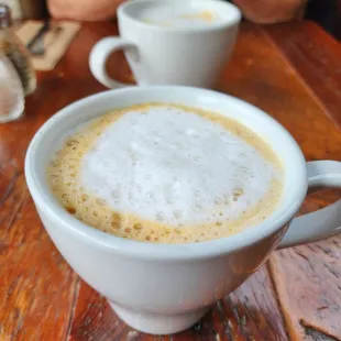 Hazelnut latte made with almond milk