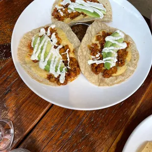 Vegan tacos that tasted like carnitas