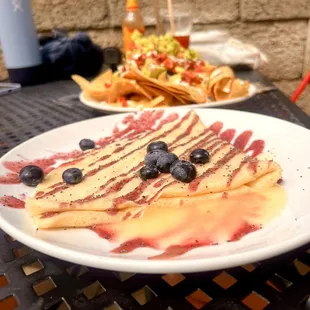 Lemon Blueberry Crepes