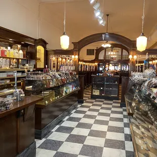 the interior of a liquor shop