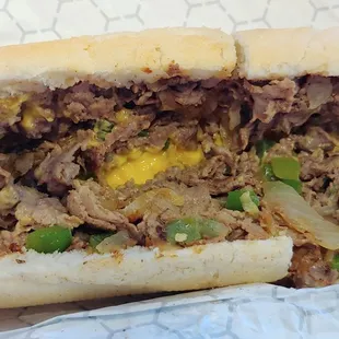 Philly Cheesesteak  The full is no challenge to eat in one sitting.