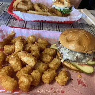 The Beervana Smashburger (added green pepper.)