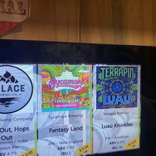 3 of 9 IPAs on tap 6/26/2021