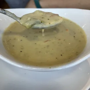 a spoonful of soup