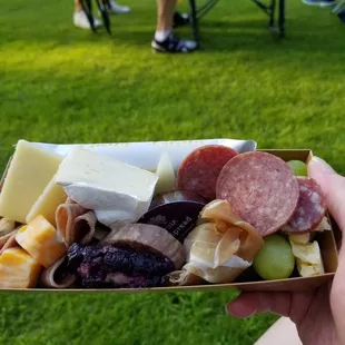 Charcuterie box at the Botanical Garden!