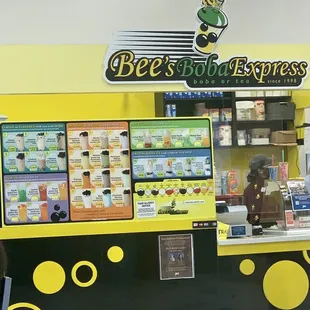 a woman at the counter