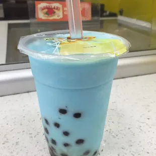 Blue Vanilla Smoothie Boba