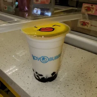 Lychee Coconut Boba Smoothie