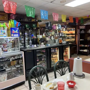 the interior of a restaurant