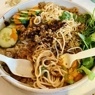 Spicy Cold Noodle Bowl