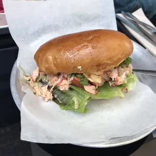 Lobster roll hoagie amazing
