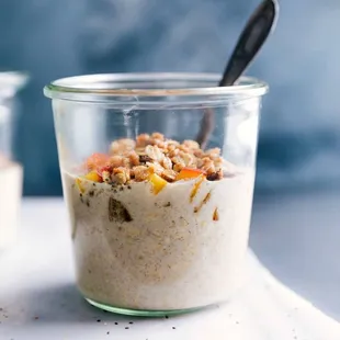 Peach Pie Overnight Oats