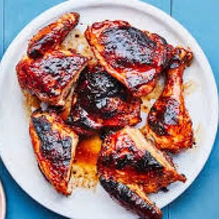 X. Family Meal BBQ Chicken, Garlic Herb Mashed Potatoes &amp; Green beans