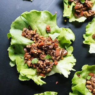 Thai Lettuce Wraps with Peanut Sauce