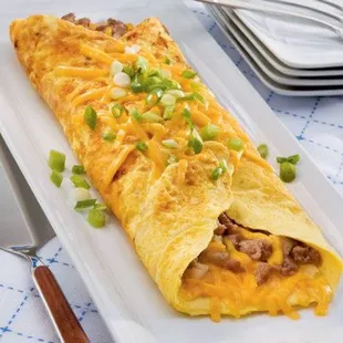 Turkey Cheddar 3 Egg Omelet