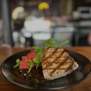 a plate of food on a table