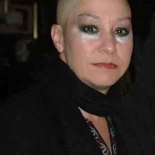 Ms. Fester on Halloween.