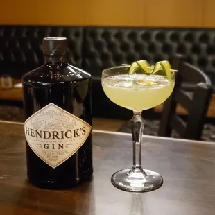 Cucumber Martini - Hendrick's Gin, Fresh Mint, Fresh Cucumber, Fresh Citrus Juice. That's Wellness in cup. Cheers!!