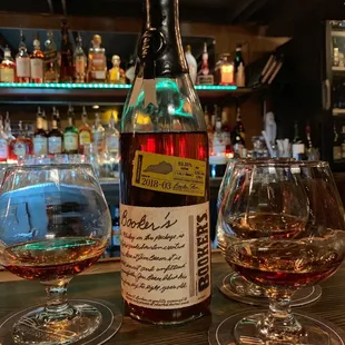Booker's small batch whiskey.