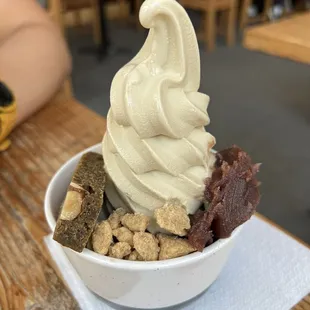 Hojicha soft serve