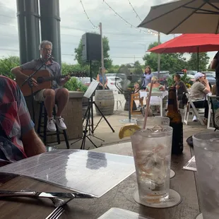 Beautiful night here at Behle street&apos;s patio