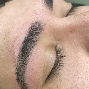 After Eye brow Threading