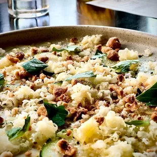 Tastings menu, summer squash. Delish!