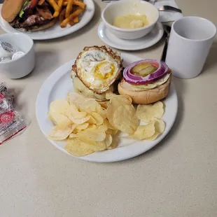 a plate of food on a table