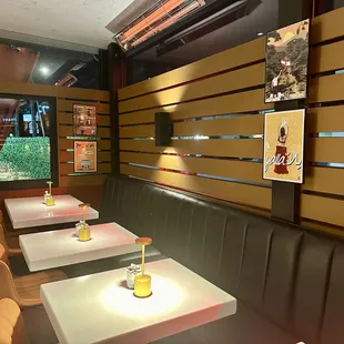 interior, sushi and sashimi
