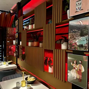 the interior of a chinese restaurant