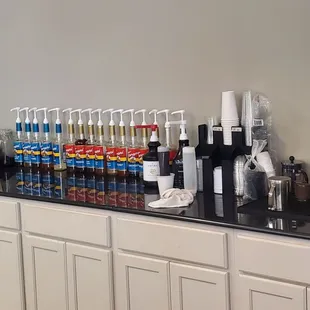 Lots of flavored syrup.