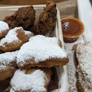 Fried Chicken and Beignet