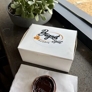 Little box of heaven with chocolate sauce!!!