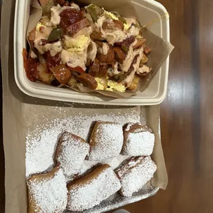 Morning hash with sausage