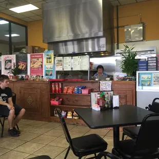 It's a relatively small place but it's very open and still inviting.