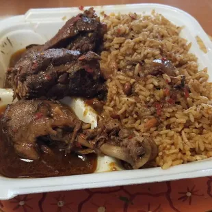 Jerk chicken lunch special