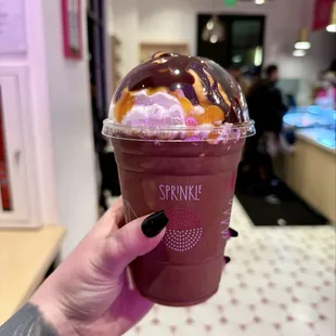 Frozen hot chocolate