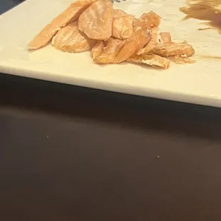 Dry baked salmon that was suppose to be seared
