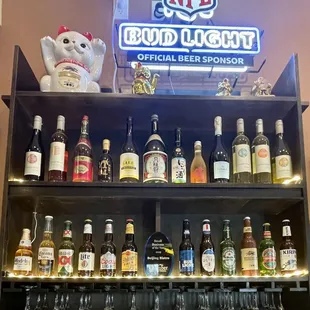 Beer, wine, &amp; sake served