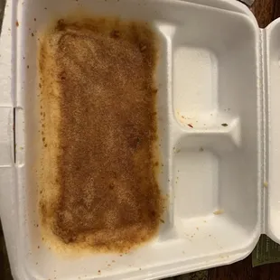 Melted Styrofoam. Yum.