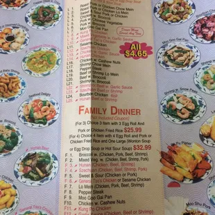 ramen and noodles, menu